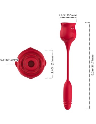 ARMONY ROSEKNIGTH SUCCIONADOR CLITORIS VIBRADOR ROJO
