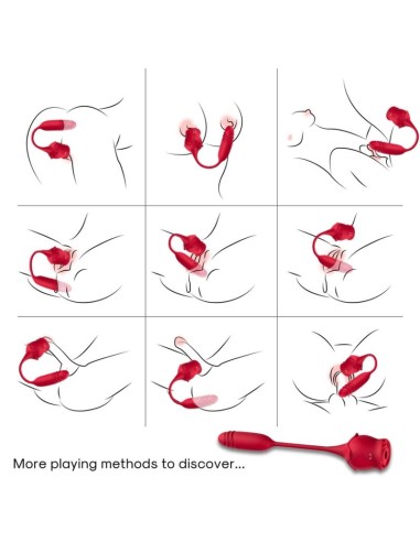 ARMONY ROSEKNIGTH SUCCIONADOR CLITORIS VIBRADOR ROJO