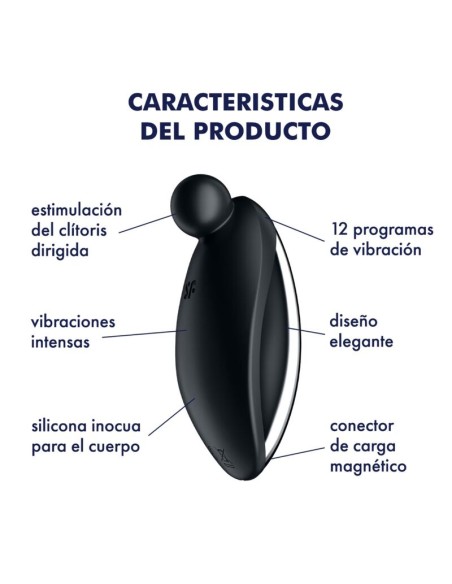 SATISFYER SPOT ON 2 VIBRADOR LAY ON NEGRO