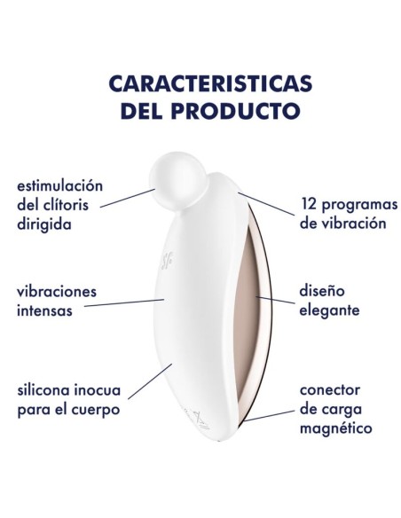 SATISFYER SPOT ON 2 VIBRADOR LAY ON BLANCO