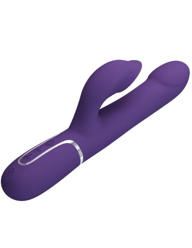 PRETTY LOVE ZALIN VIBRADOR RABBIT PERLAS 4 EN 1 MORADO