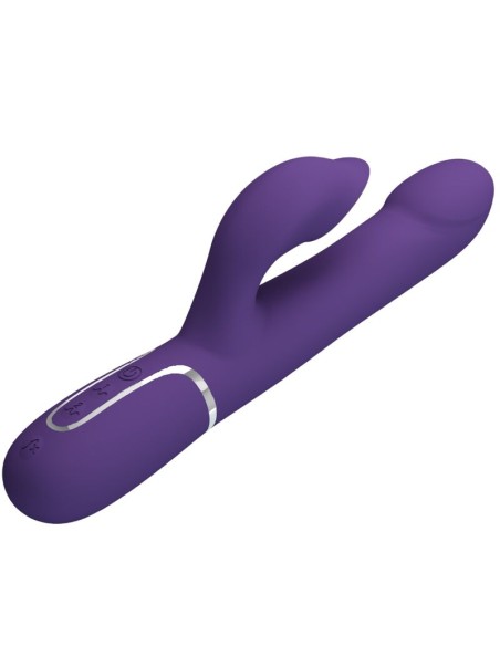 PRETTY LOVE ZALIN VIBRADOR RABBIT PERLAS 4 EN 1 MORADO