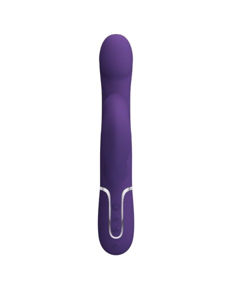 PRETTY LOVE ZALIN VIBRADOR RABBIT PERLAS 4 EN 1 MORADO