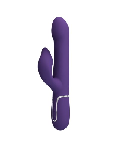 PRETTY LOVE ZALIN VIBRADOR RABBIT PERLAS 4 EN 1 MORADO