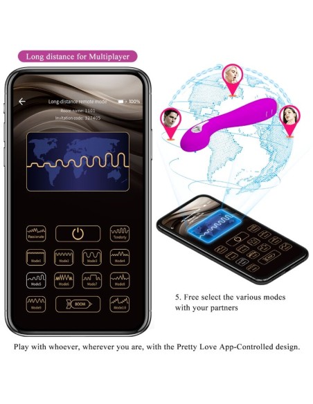 PRETTY LOVE HECTOR VIBRADOR ELECTROSHOCK APP GRATUITA VIOLETA