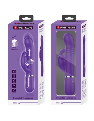 PRETTY LOVE COALE VIBRADOR RABBIT 4 EN 1 MORADO