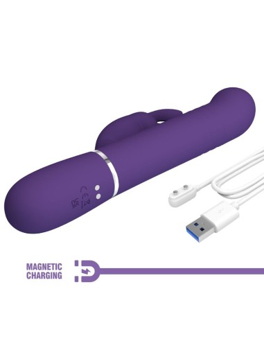 PRETTY LOVE COALE VIBRADOR RABBIT 4 EN 1 MORADO