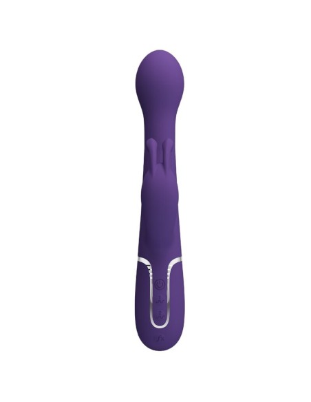 PRETTY LOVE DEJON VIBRADOR RABBIT 3 EN 1 MULTIFUNCION MORADO