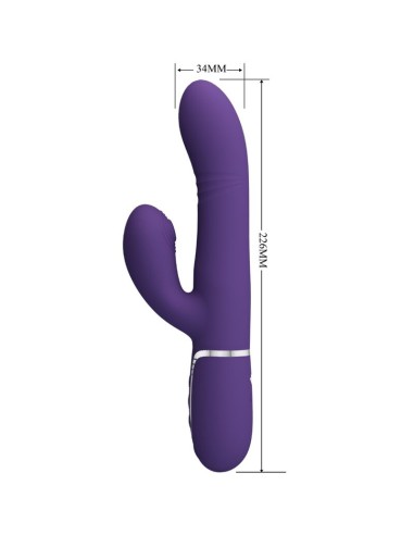 PRETTY LOVE VIBRADOR PUNTO G MULTIFUNCION MORADO