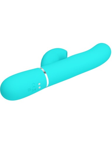 PRETTY LOVE PERLITA VIBRADOR PUNTO G 3 EN 1 MULTIFUNCION VERDE AGUA