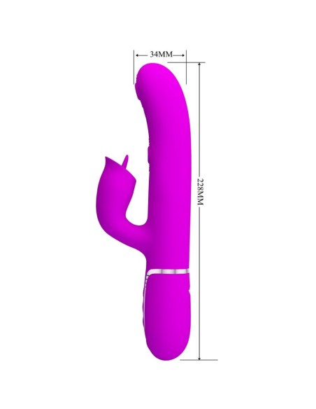 PRETTY LOVE VIBRADOR RABBIT CON LICKING FUCSIA