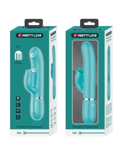 PRETTY LOVE VIBRADOR RABBIT CON LICKING VERDE AGUA 2