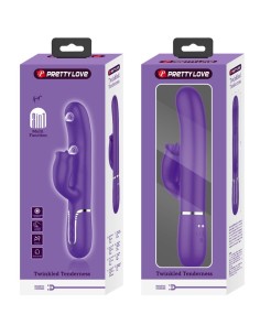 PRETTY LOVE VIBRADOR RABBIT CON LICKING MORADO 2