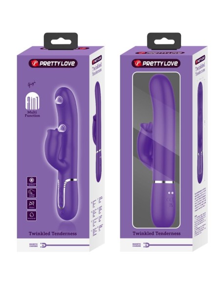 PRETTY LOVE VIBRADOR RABBIT CON LICKING MORADO