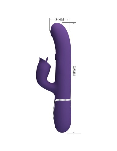 PRETTY LOVE VIBRADOR RABBIT CON LICKING MORADO