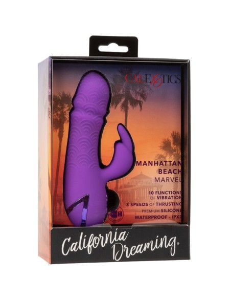 CALEXOTICS MANHATTAN BEACH MARVEL VIBRADOR RABBIT MORADO BY CALIFORNIA DREAMING