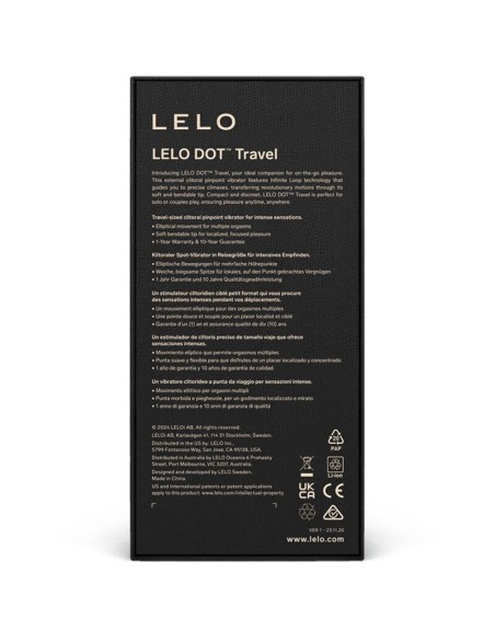 LELO DOT TRAVEL ESTIMULADOR DE CLITORIS ROSA