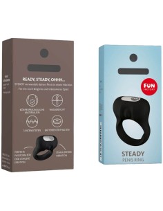 FUN FACTORY STEADY ANILLO PENE CON VIBRACION NEGRO 2
