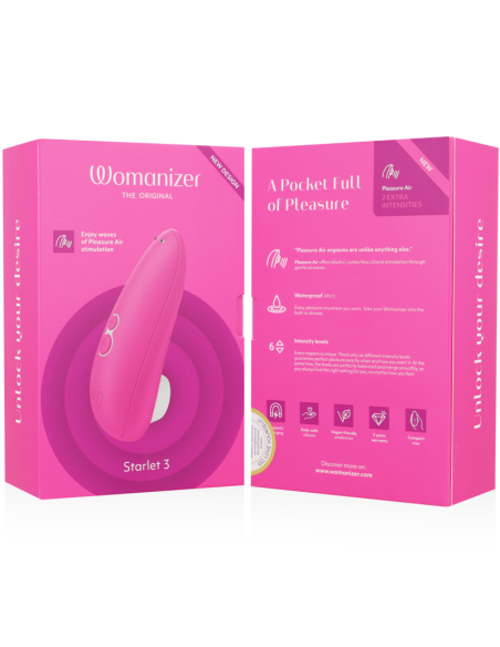 WOMANIZER STARLET 3 ESTIMULADOR CLITORIS ROSA