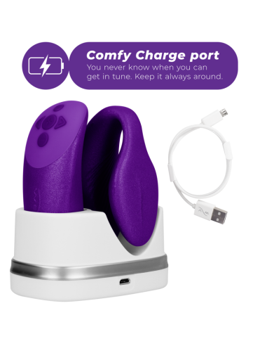 WE VIBE CHORUS VIBRADOR PAREJAS CON CONTROL SQUEEZE LILA