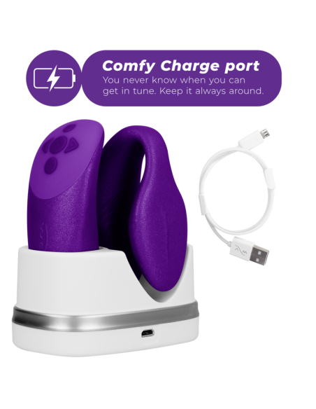 WE VIBE CHORUS VIBRADOR PAREJAS CON CONTROL SQUEEZE LILA