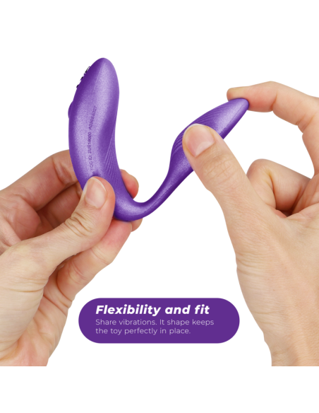 WE VIBE CHORUS VIBRADOR PAREJAS CON CONTROL SQUEEZE LILA