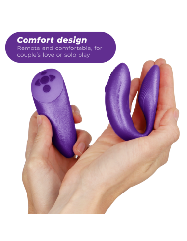 WE VIBE CHORUS VIBRADOR PAREJAS CON CONTROL SQUEEZE LILA