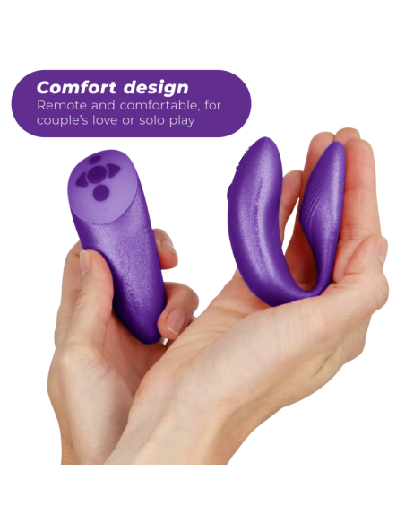 WE VIBE CHORUS VIBRADOR PAREJAS CON CONTROL SQUEEZE LILA