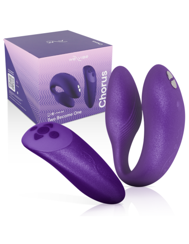 WE VIBE CHORUS VIBRADOR PAREJAS CON CONTROL SQUEEZE LILA
