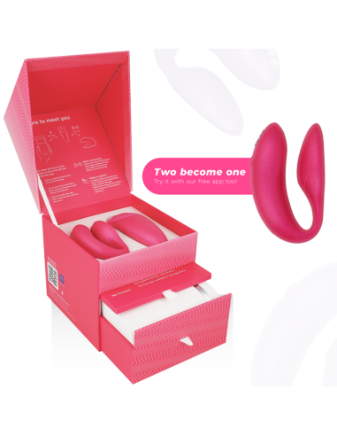 WE VIBE CHORUS VIBRADOR PAREJAS CON CONTROL SQUEEZE ROSA