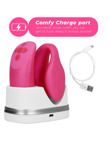 WE VIBE CHORUS VIBRADOR PAREJAS CON CONTROL SQUEEZE ROSA