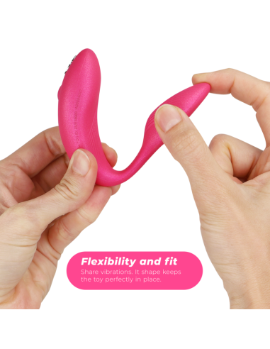 WE VIBE CHORUS VIBRADOR PAREJAS CON CONTROL SQUEEZE ROSA