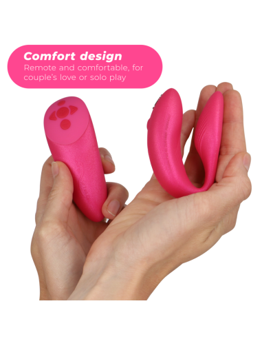 WE VIBE CHORUS VIBRADOR PAREJAS CON CONTROL SQUEEZE ROSA
