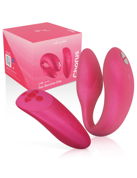 WE VIBE CHORUS VIBRADOR PAREJAS CON CONTROL SQUEEZE ROSA WE VIBE CHORUS VIBRADOR PAREJAS CON CONTROL SQUEEZE ROSA