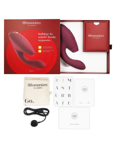 WOMANIZER DUO 2 ESTIMULADOR BURDEOS