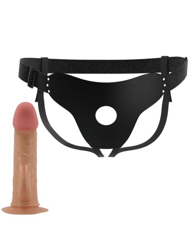 PRETTY LOVE MAVIS HARNESS BRIEFS UNIVERSAL CON DILDO 19 CM NATURAL