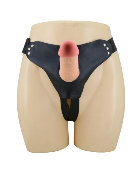 PRETTY LOVE MAVIS HARNESS BRIEFS UNIVERSAL CON DILDO 19 CM NATURAL