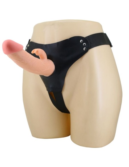 PRETTY LOVE MAVIS HARNESS BRIEFS UNIVERSAL CON DILDO 19 CM NATURAL