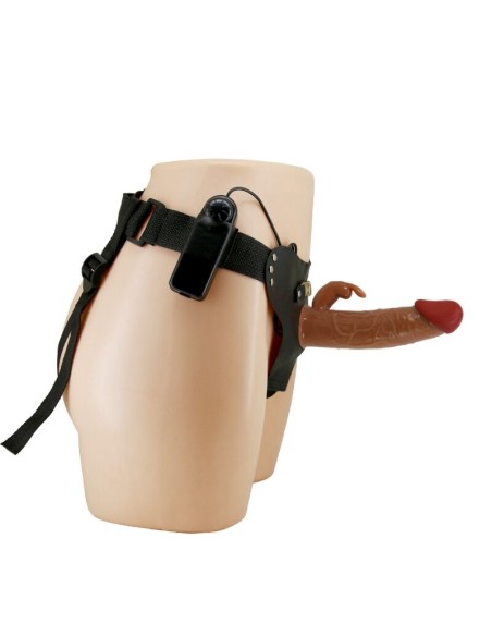 PRETTY LOVE MARION HARNESS BRIEFS UNIVERSAL CON DILDO VIBRACION 19 CM MULATO