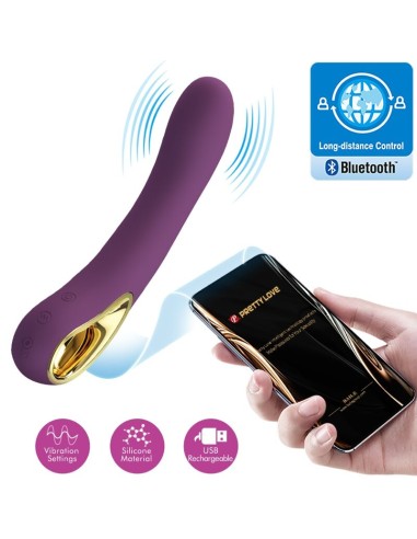 PRETTY LOVE ETHAN VIBRADOR RECARGABLE LILA