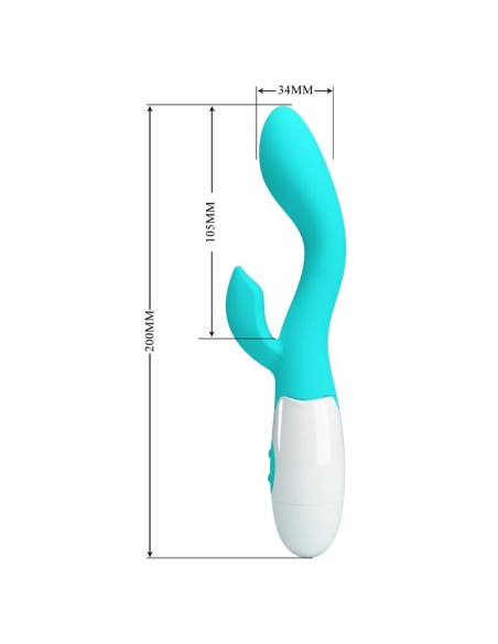 PRETTY LOVE BRIGHTY VIBRADOR PUNTO G VERDE AGUA