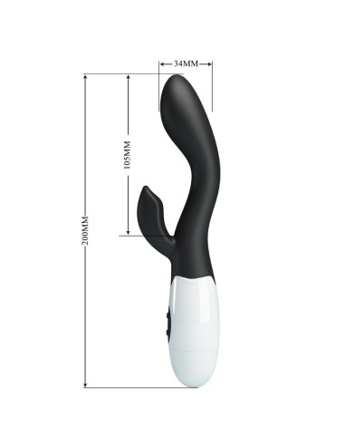 PRETTY LOVE BRIGHTY VIBRADOR PUNTO G NEGRO
