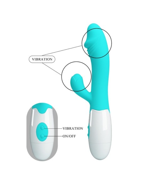 PRETTY LOVE SNAPPY VIBRADOR PUNTO G VERDE AGUA