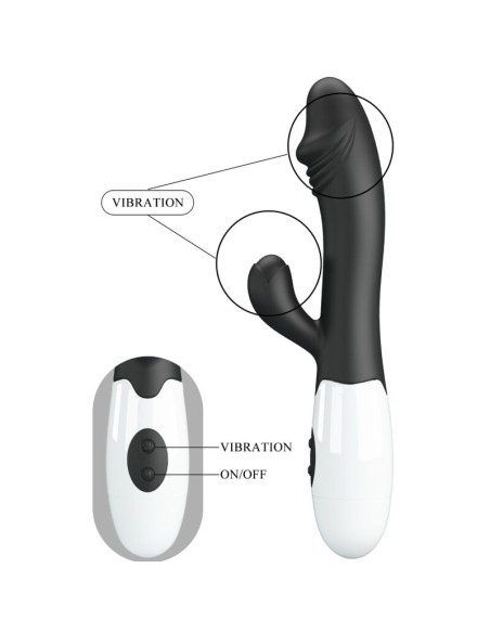 PRETTY LOVE SNAPPY VIBRADOR PUNTO G NEGRO