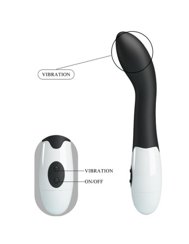 PRETTY LOVE BISHOP VIBRADOR PUNTO G 30 MODOS NEGRO