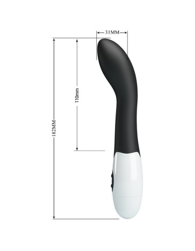PRETTY LOVE BISHOP VIBRADOR PUNTO G 30 MODOS NEGRO
