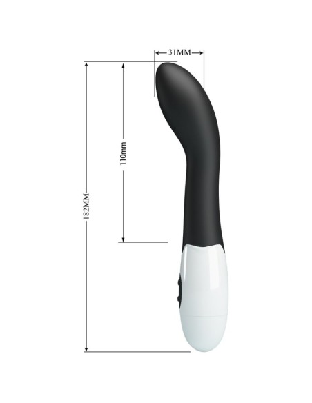 PRETTY LOVE BISHOP VIBRADOR PUNTO G 30 MODOS NEGRO