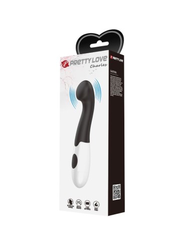 PRETTY LOVE CHARLES VIBRADOR PUNTO G 30 MODOS NEGRO