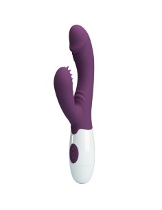 PRETTY LOVE BUTTERFLY KISS VIBRADOR RABBIT ESTIMULADOR PUNTO G MORADO 2