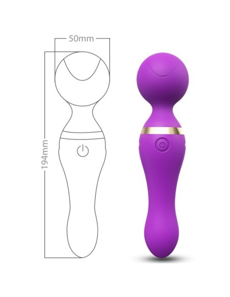 ARMONY FREEZA MASAJEADOR VIBRADOR CABEZA FLEXIBLE VIOLETA
